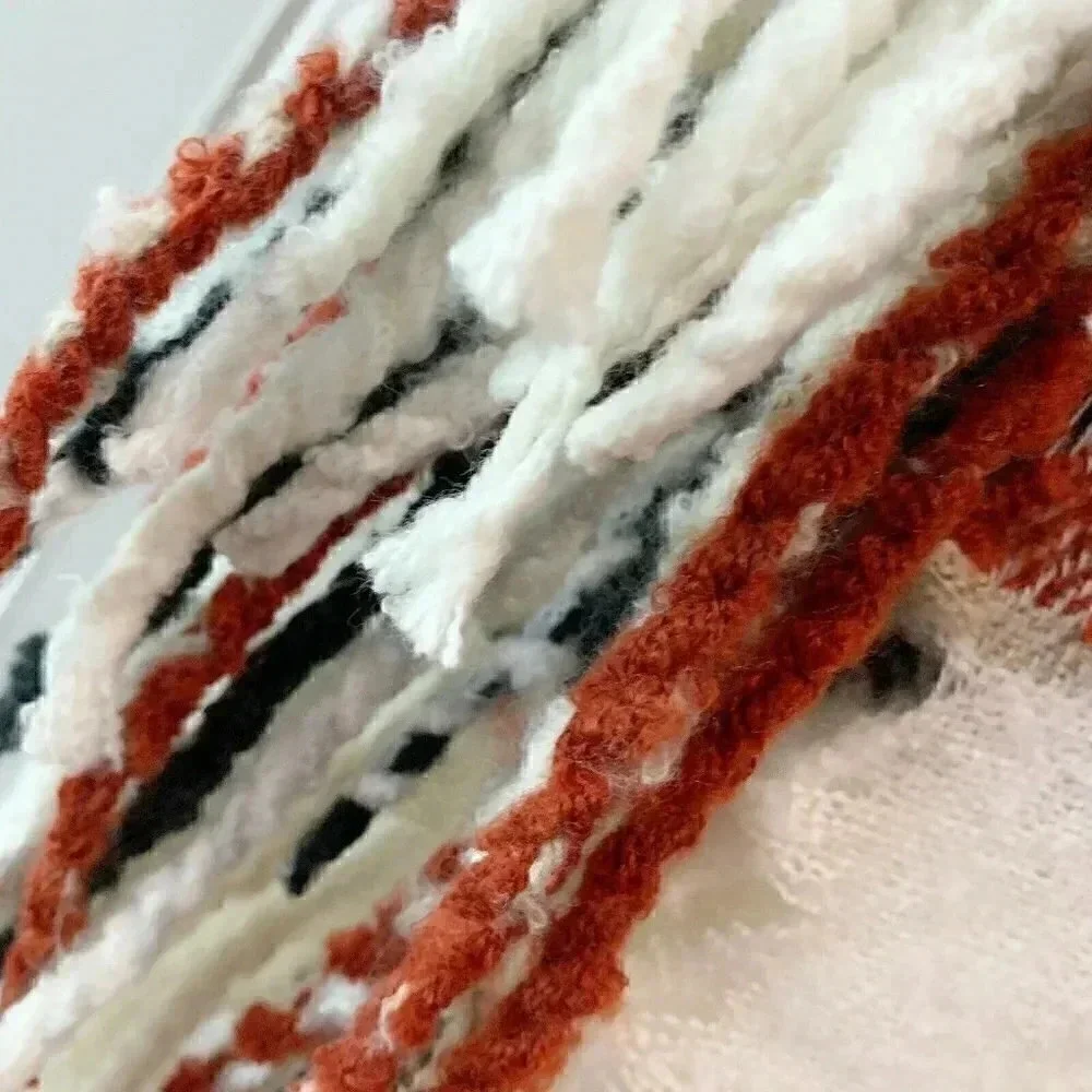 Free People  Ivory Valley Plaid Fringe Scarf New!